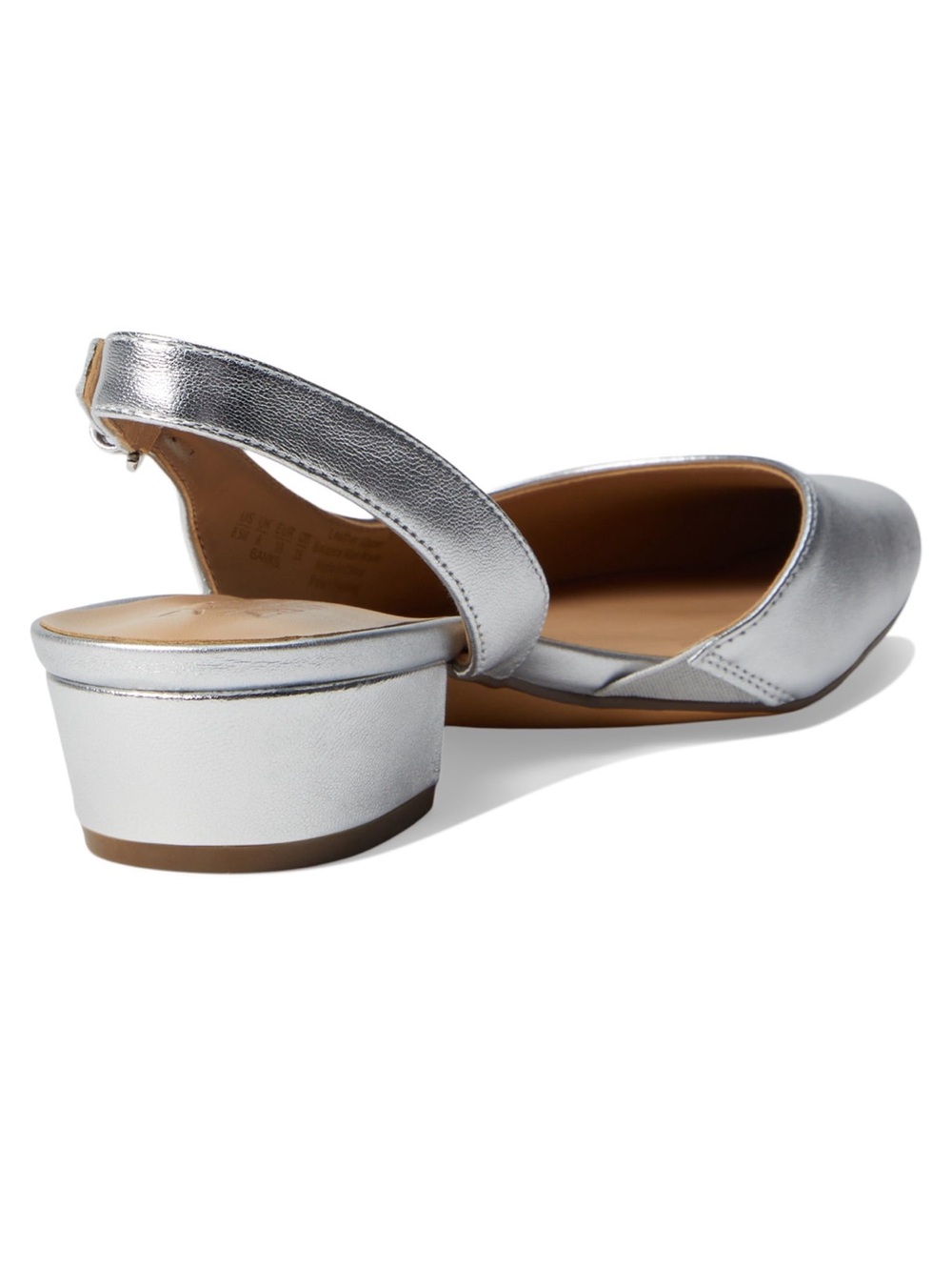 Nauralizer Banks Silver Leather Slingbacks - Picture 8 of 16